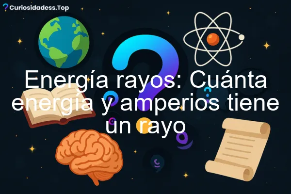 Un rayo impacta con destellos brillantes y energía eléctrica en un cielo tormentoso